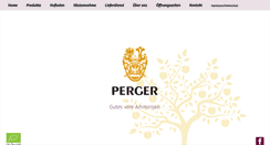 Desktop Screenshot of perger-saefte.de