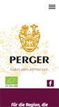 Mobile Screenshot of perger-saefte.de